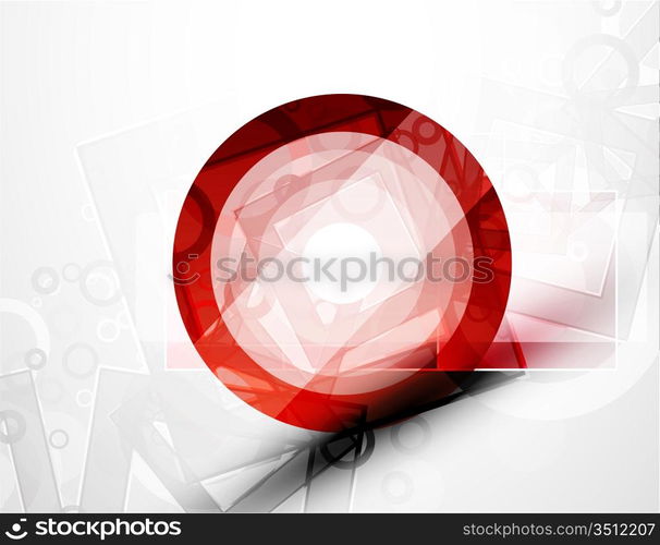 Abstract techno circle vector background