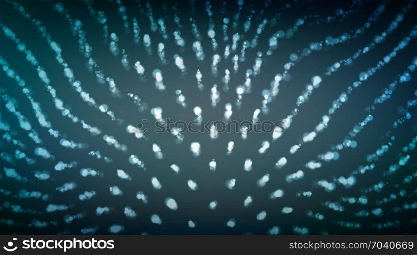 Abstract Techno Design. Modern Technology Concept. Particles Array. Vector Illustration. Dot Glowing Background. Techno Concept Abstract Space. Digital Wallpaper.