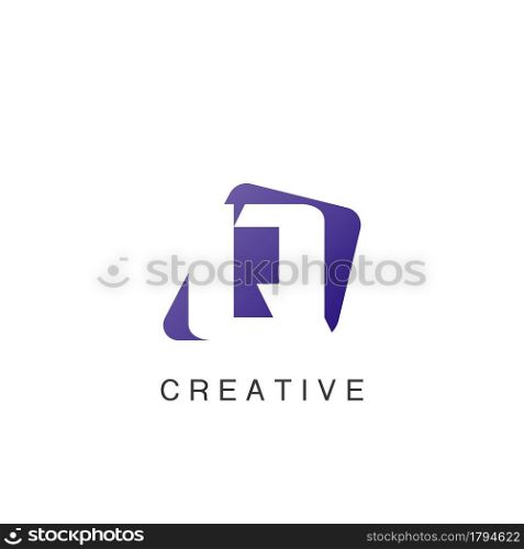 Abstract Techno Negative Space Initial Letter Q Logo icon vector design.