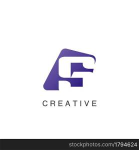 Abstract Techno Negative Space Initial Letter S Logo icon vector design.