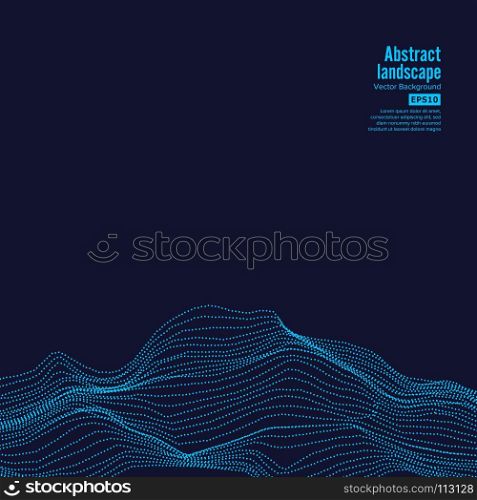 Abstract Technological Background Vector. Abstract Technological Background Vector. Digital Landscape