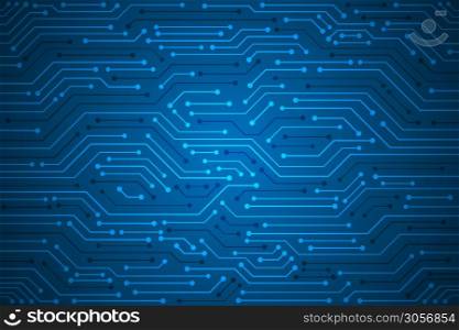 Abstract Technology Background , blue circuit board pattern