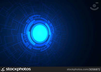 Abstract Technology Background , Circle digital , circuit board
