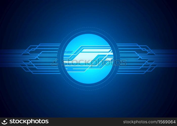Abstract Technology Background , Circuit board , Circle digital , logo design template