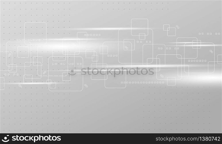 Abstract technology background design on gray background vector illustration