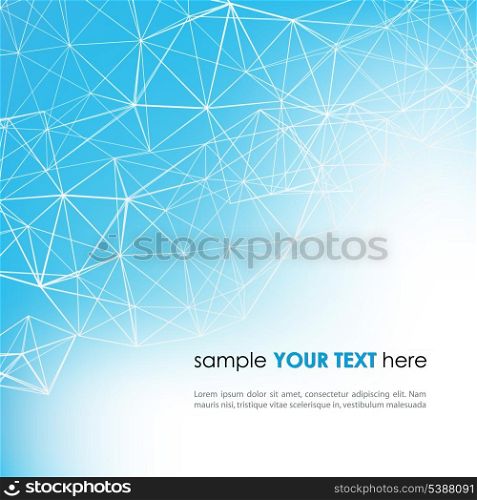 Abstract technology background in blue color. Vector illustration.