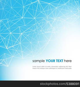 Abstract technology background in blue color. Vector illustration.