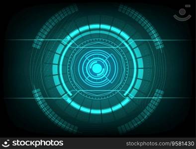 Abstract technology background with green Hi-tech communication concept, stock vector