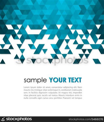 Abstract technology background with triangle. Vector illustration.