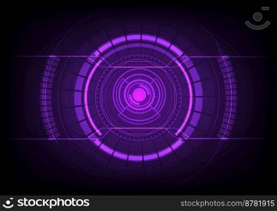 Abstract technology background with violet Hi-tech communication concept, stock vector