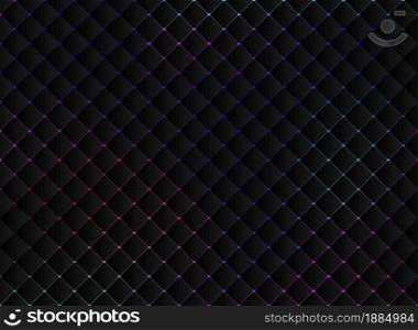 Abstract technology black squares mosaic pattern on vibrant bright color background and texture. Vector illustration