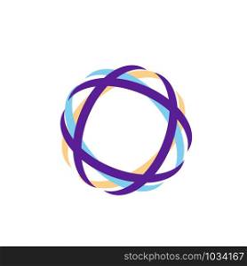 abstract technology circle curve color orbit vector