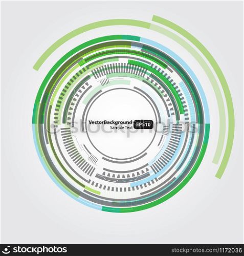 Abstract technology circles vector background