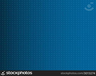 Abstract technology dots pattern on gradients blue background. vector illustration