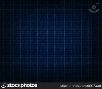Abstract technology futuristic concept glowing blue line grid background and texture. Vector illustration