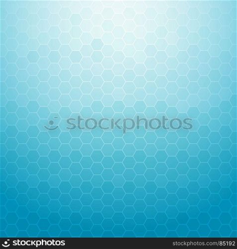 Abstract technology geometric hexagon blue background for designs, Vector illustration