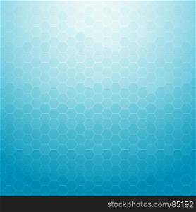 Abstract technology geometric hexagon blue background for designs, Vector illustration