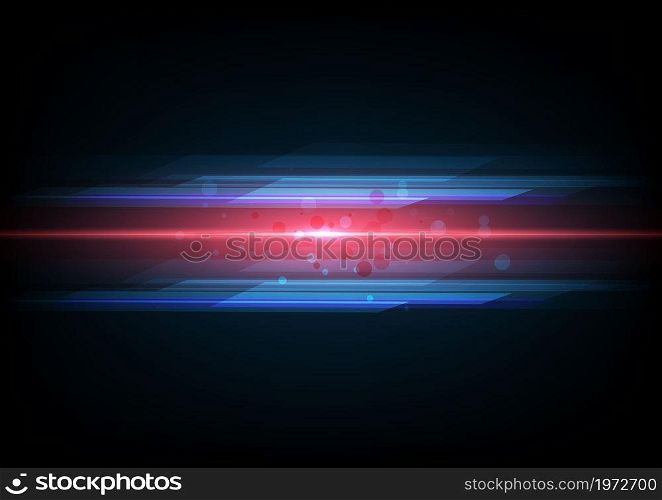 Abstract technology geometric overlapping hi speed line movement design background with copy space for text. Vector illustration