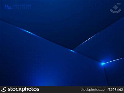 Abstract technology gradient dark blue design of overlap artwork template background. Decorate for ad, poster, template design, print. illustration vector eps10