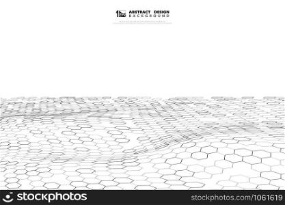 Abstract technology hexagon design background. Decorate for poster, headline, artwork, template design. illustration vector eps10