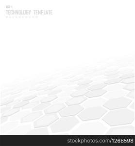 Abstract technology hexagonal pattern design artwork cover background. Use for ad, poster, artwork, template design, print. illustration vector eps10
