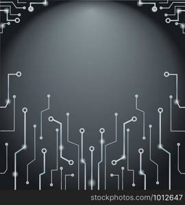 Abstract technology lines art background and space