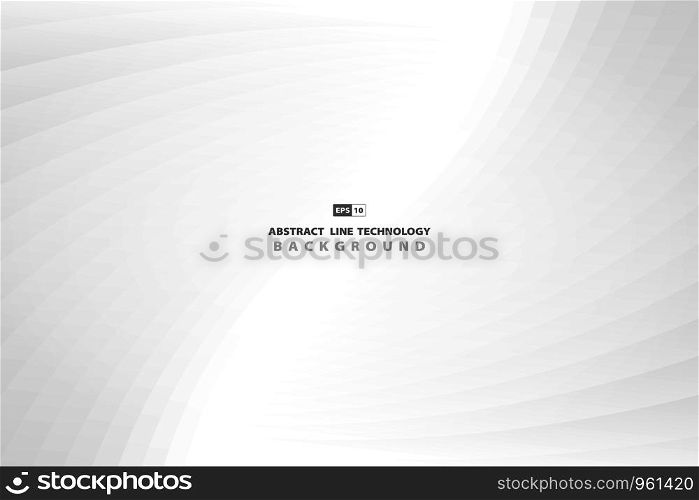 Abstract technology lines of gray design. Use for tech ad, poster, artwork, template, design. illustration vector eps10