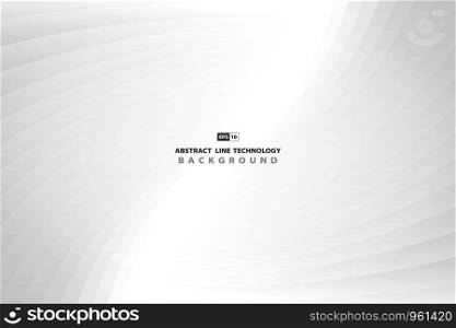 Abstract technology lines of gray design. Use for tech ad, poster, artwork, template, design. illustration vector eps10