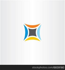 abstract technology logo star icon
