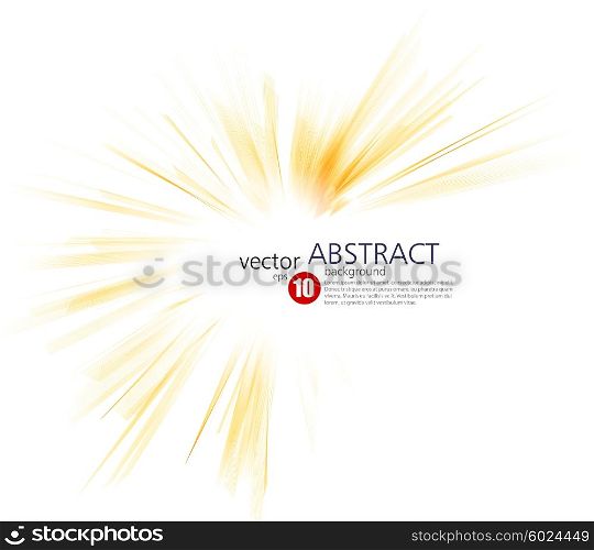 Abstract Technology or business and science light background.. Abstract Technology or business and science light background. Vector illustration. Orange burst. Abstract sun