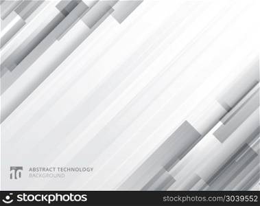 Abstract technology vertical overlap geometric squares shape gray colour on white background with copy space. Vector graphic illustration. Abstract technology vertical overlap geometric squares shape gra