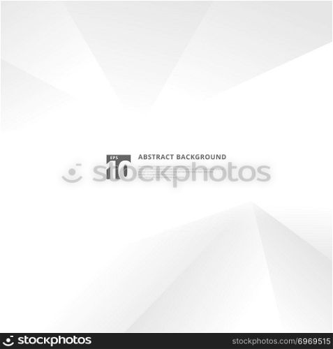 Abstract technology white and gray geometric modern futuristic background. Vector illustration