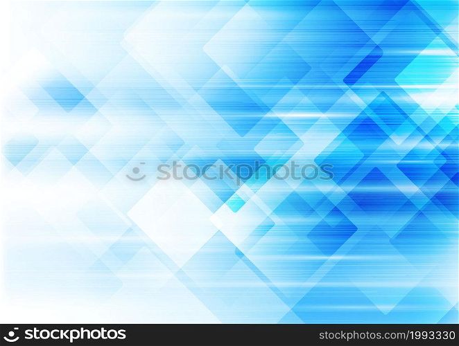Abstract template background white and blue squares overlapping and texture. You can use for ad, poster, template, business presentation. Vector