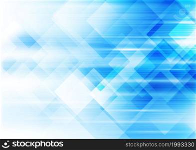 Abstract template background white and blue squares overlapping and texture. You can use for ad, poster, template, business presentation. Vector