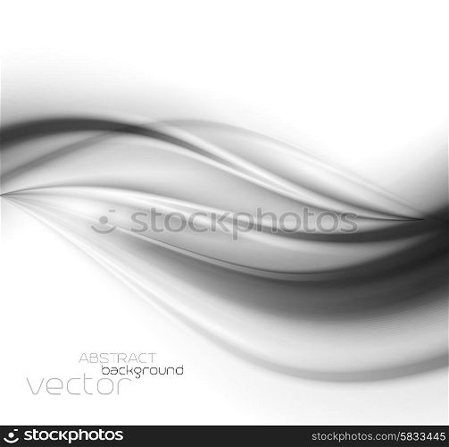 Abstract template background with curved wave. . Abstract template background with curved wave. Wavy lines.