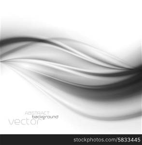 Abstract template background with curved wave. . Abstract template background with curved wave. Wavy lines.