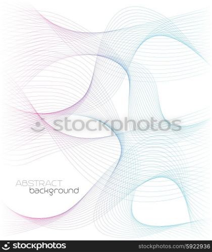 Abstract template background with wave. Abstract template background with color curved lines