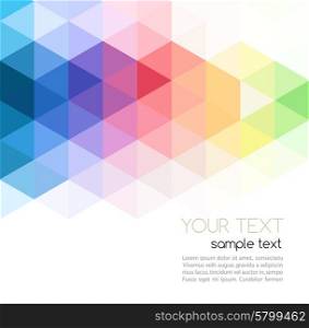 Abstract template brochure design with geometric background. Vector illustration Abstract template brochure design with geometric triangular background