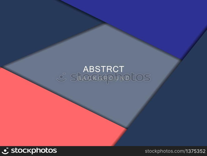 Abstract template colorful geometric element background design with space for your text. Vector illustration