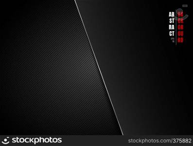 Abstract template diagonal lines striped black and gray gradient background and texture with lighting and space for your text. Luxury style. You can use for your business. Vector illustration