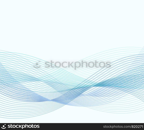 Abstract template of page with blue strips. Stock vector graphic design layout