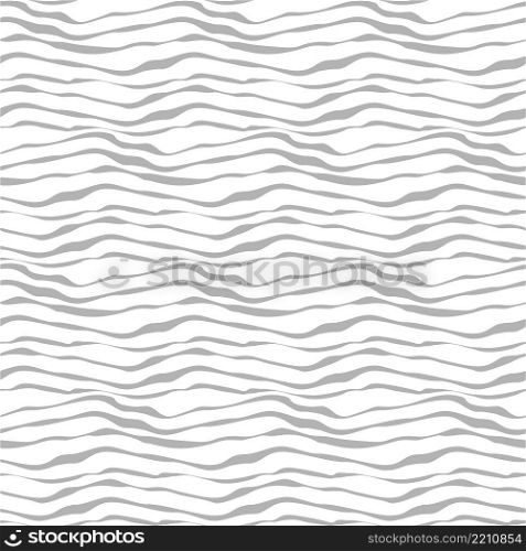 Abstract texture from gray lines. For fabrics, baby clothes, backgrounds, textiles, wrapping paper and other decorations. Vector seamless pattern.