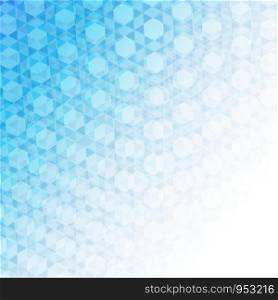 Abstract textured polygonal blue background. Vector angle background design.