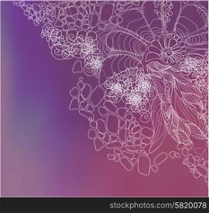 abstract thin line background with blur background