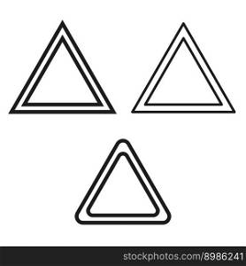 Abstract three triangles icon. Vector illustration. EPS 10.. Abstract three triangles icon. Vector illustration.