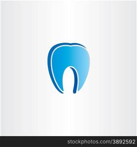 abstract tooth dentist symbol design