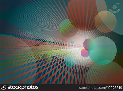 Abstract Transparent With Gradient Rainbow 3d Shapes. Futuristic Elements. Minimal Pattern. Neon Wave Brochure. Abstract Poster. Colorful Geometric Background. Abstract Technology Minimal Concept.