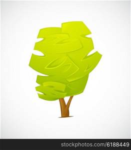 Abstract Tree isolated on a white background. Vector illustration. Abstract Tree isolated on a white background. Vector illustration EPS10