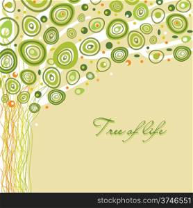 Abstract tree of life. Vector illustration in soft colors