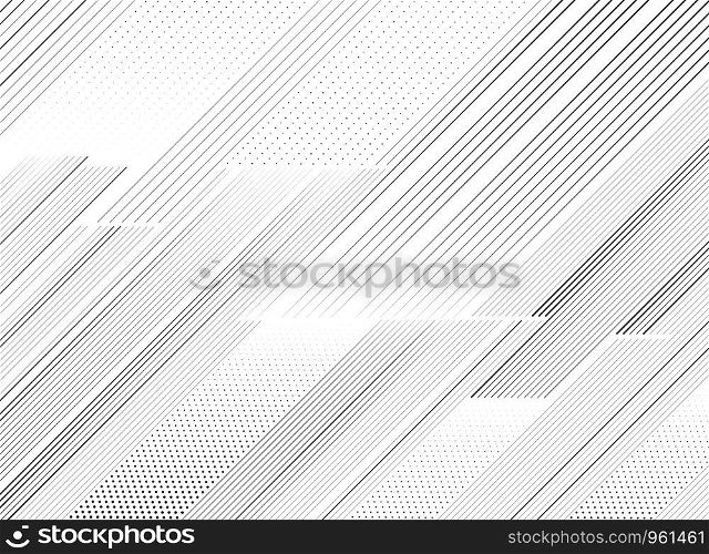 Abstract trendy black line pattern design of decoration background. Use for poster, artwork, trendy presentation, ad, annual report. illustration vector eps10